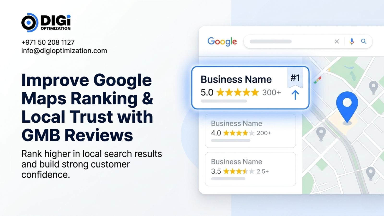 Buy GMB Reviews to Improve Google Maps Ranking & Local Trust
